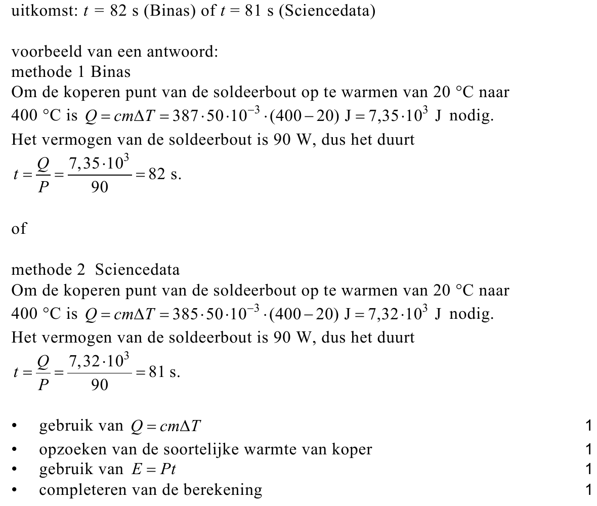 beoordelingsmodel vraag 16