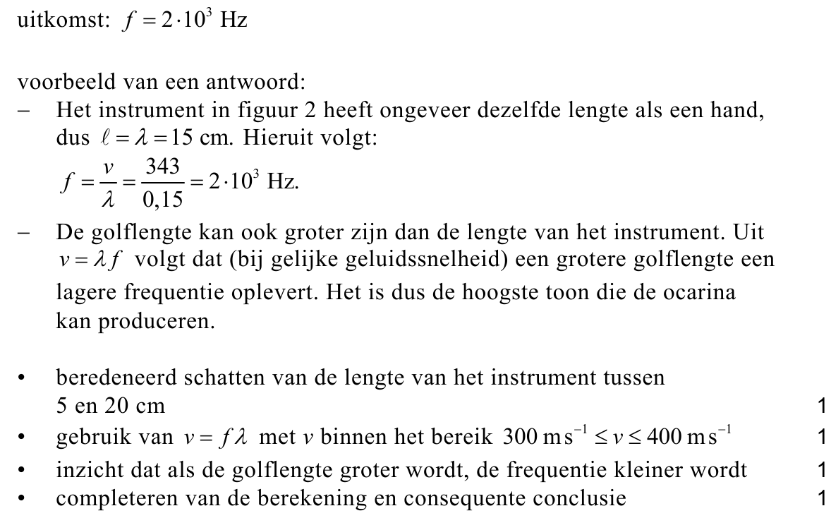 beoordelingsmodel vraag 18