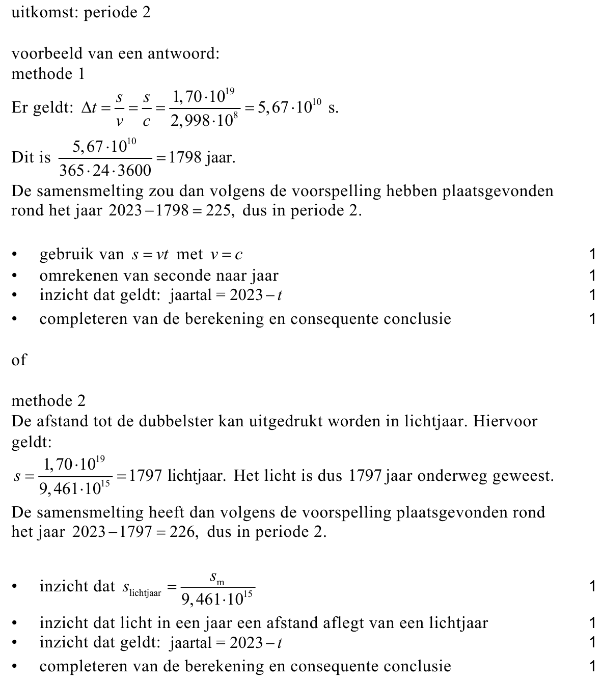 beoordelingsmodel vraag 16