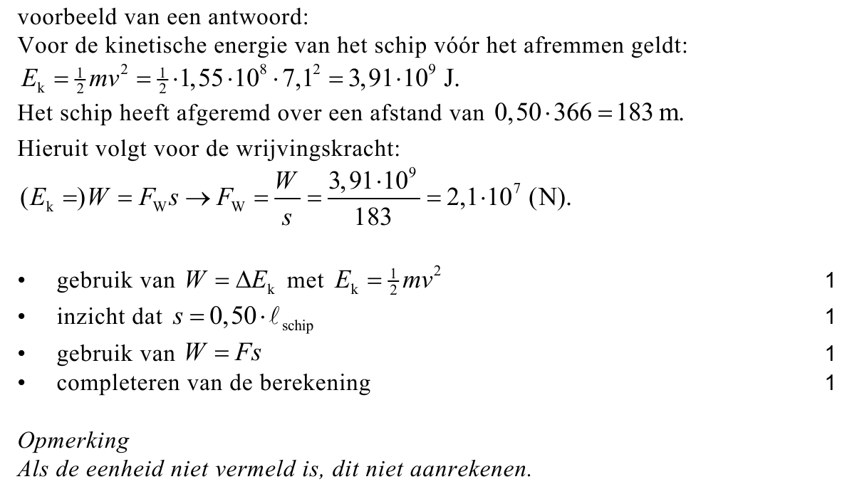 beoordelingsmodel vraag 1