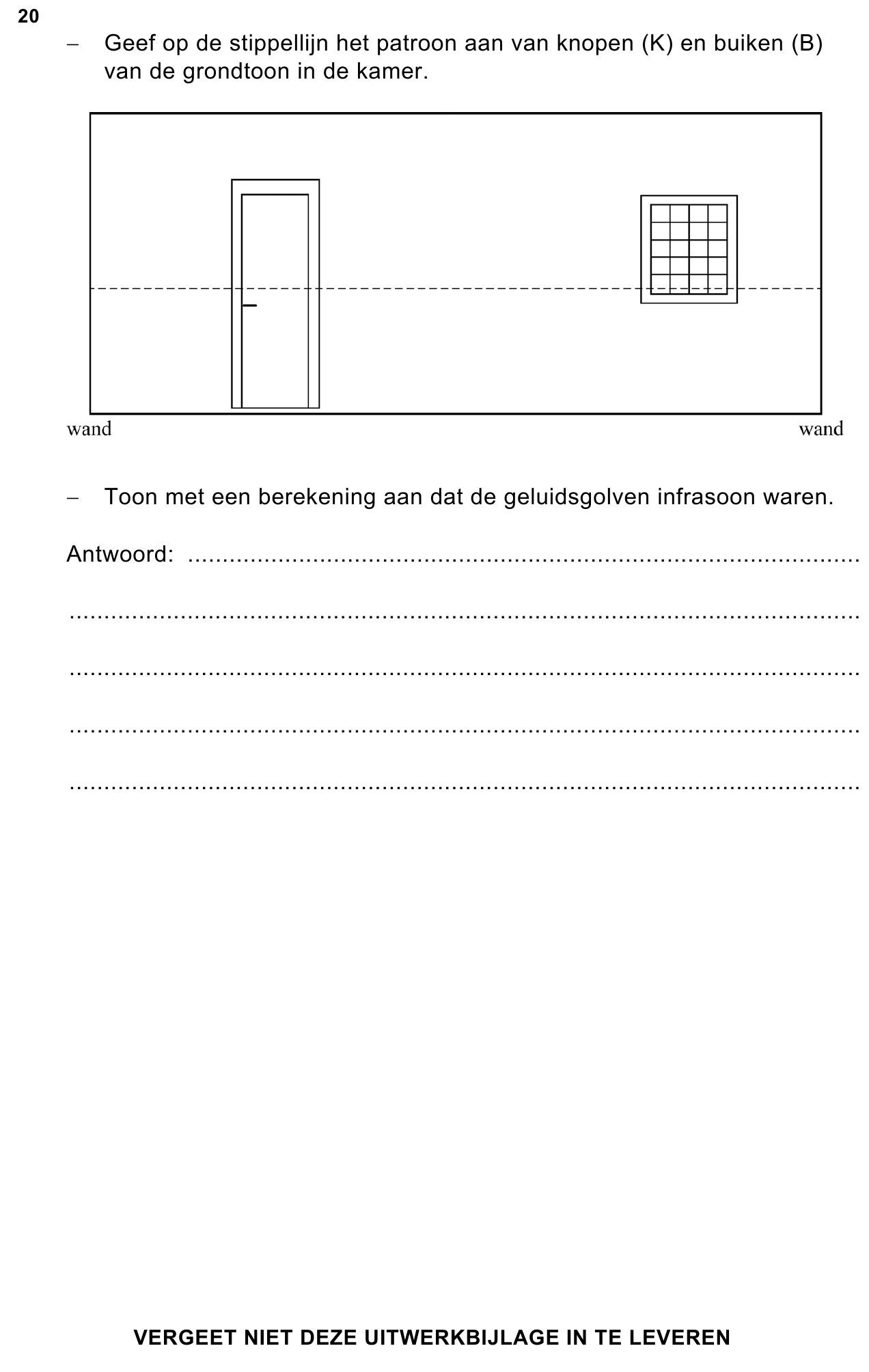 uitwerkbijlage bij vraag 20