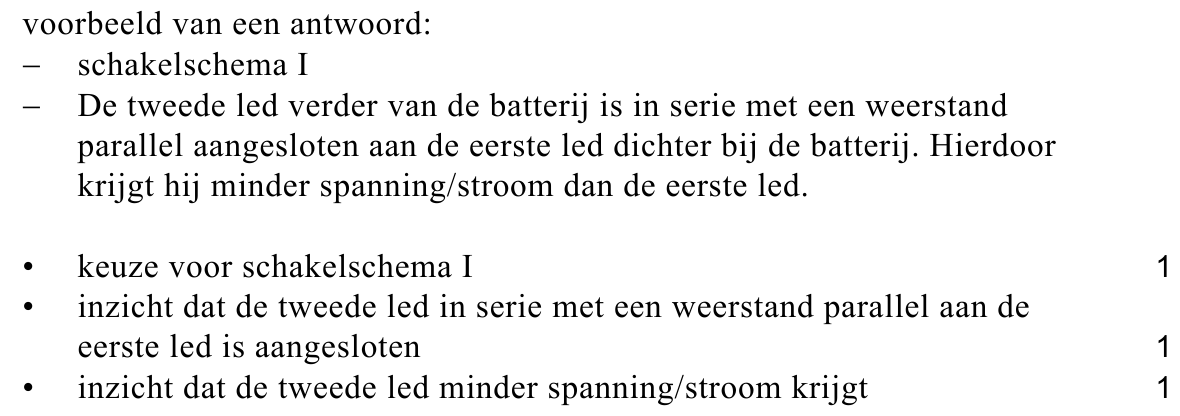 beoordelingsmodel vraag 9