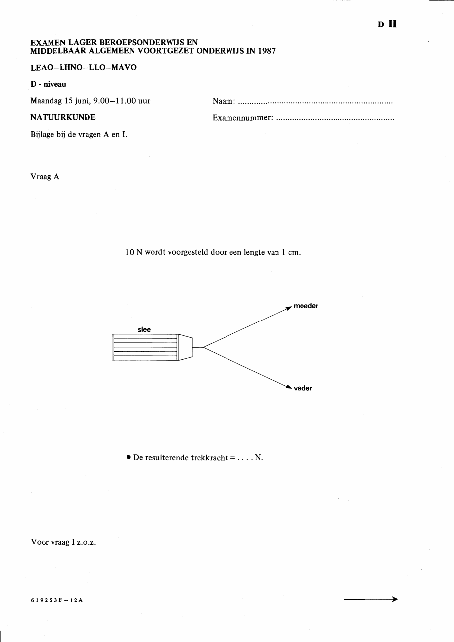 uitwerkbijlage bladzijde 1