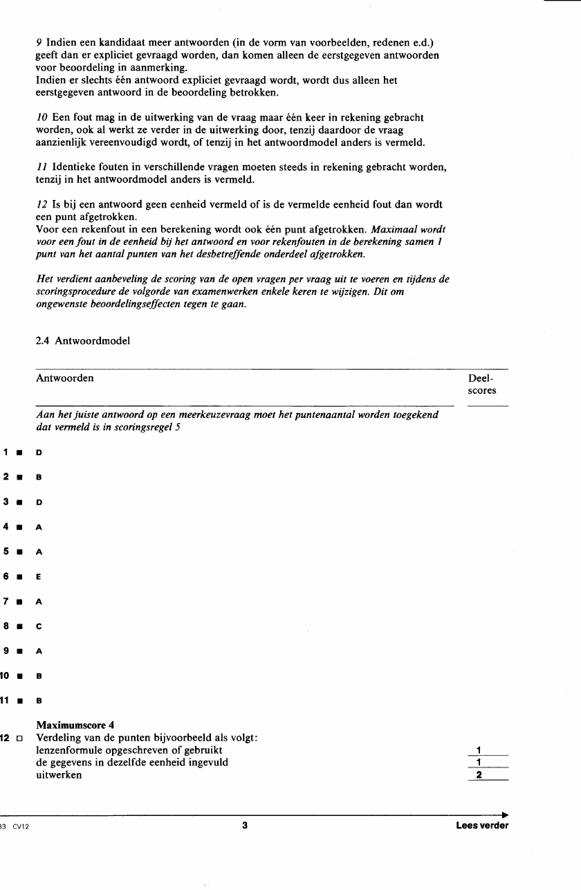beoordelingsmodel bladzijde 3
