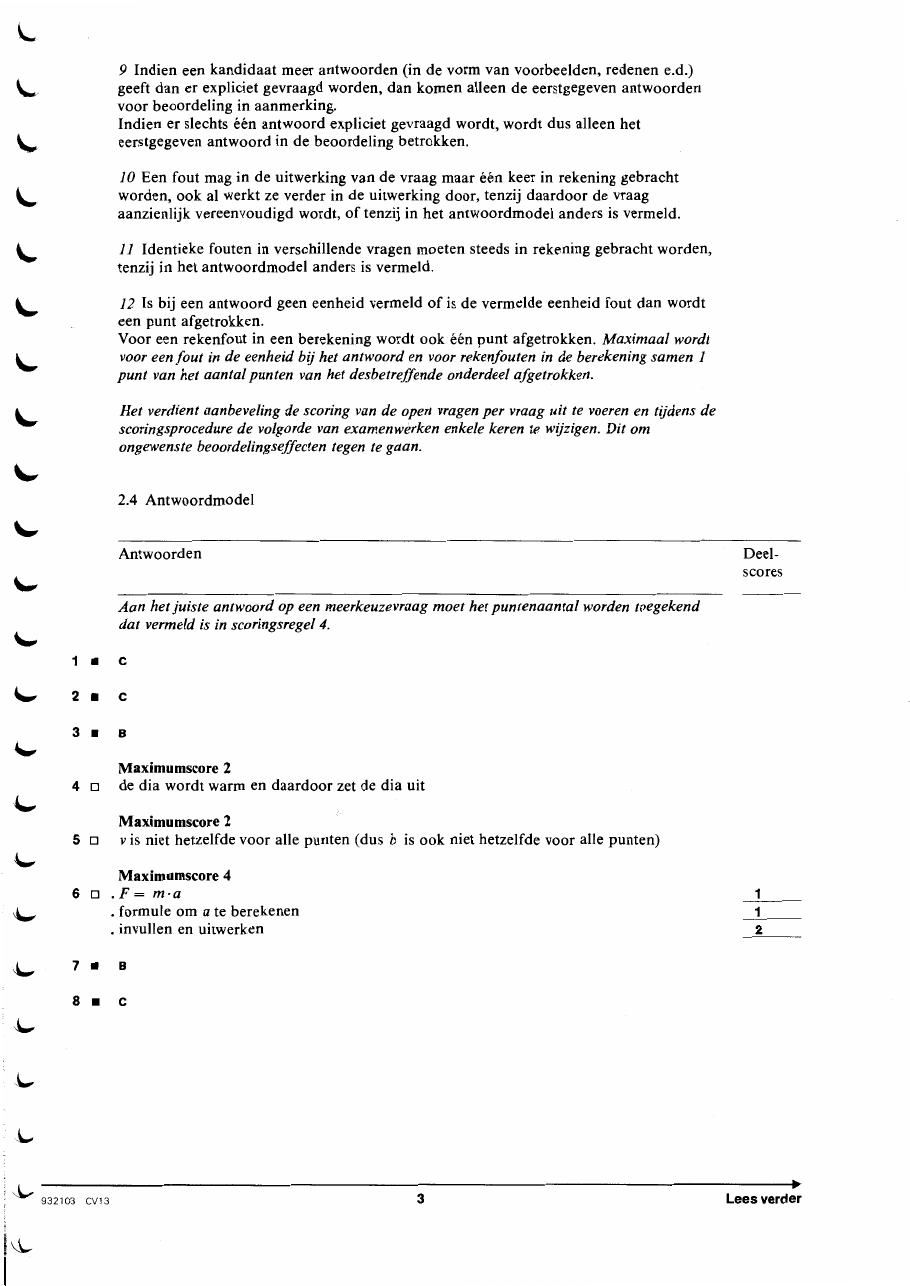 beoordelingsmodel bladzijde 3