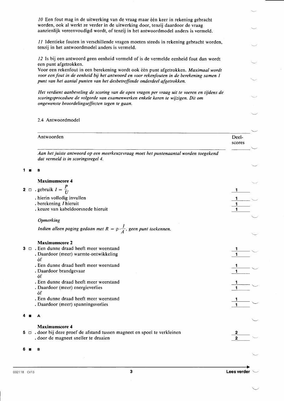 beoordelingsmodel bladzijde 3