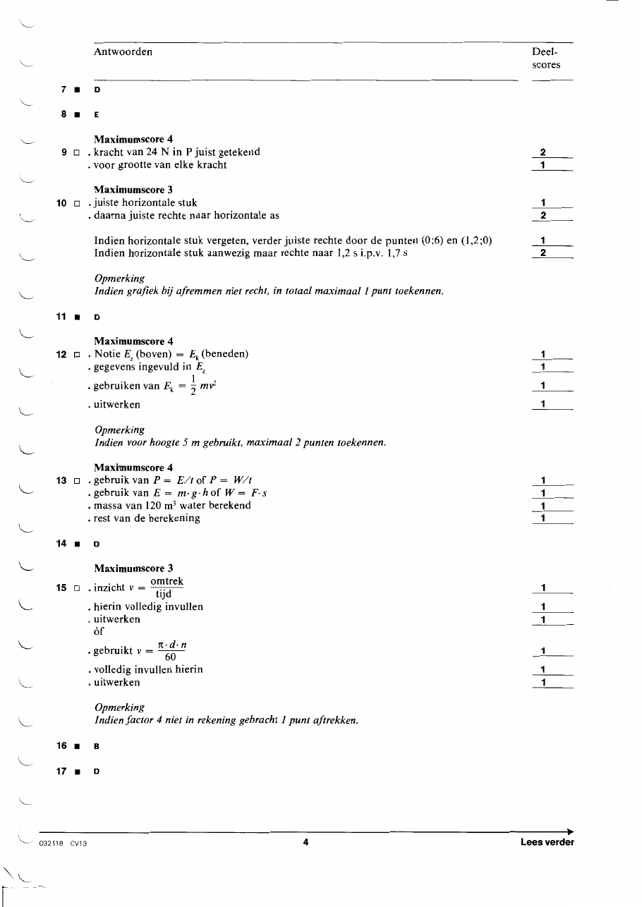 beoordelingsmodel bladzijde 4