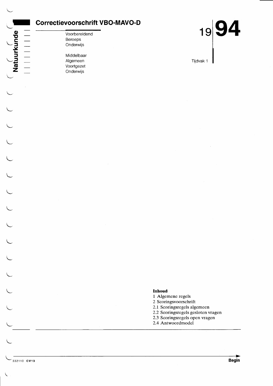 beoordelingsmodel bladzijde 1