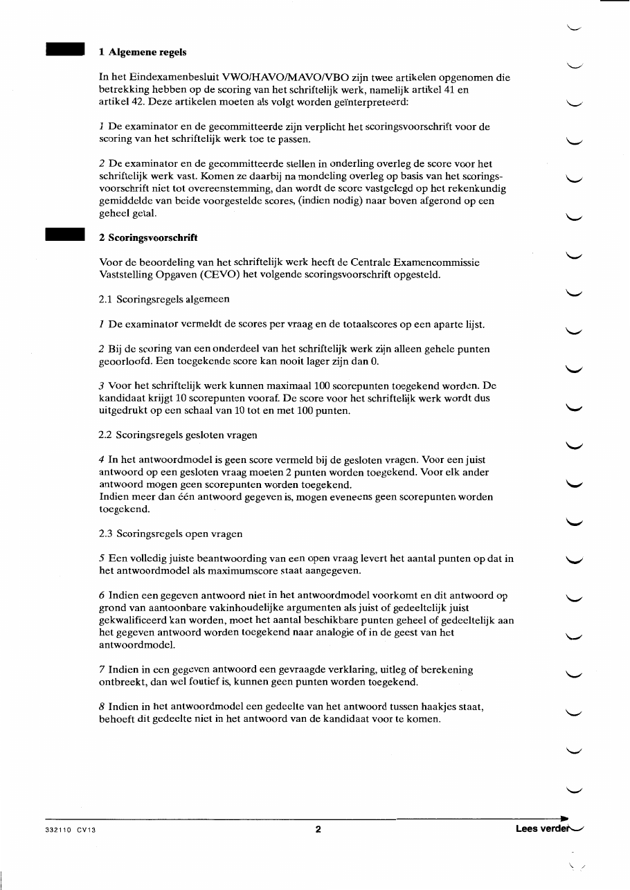 beoordelingsmodel bladzijde 2
