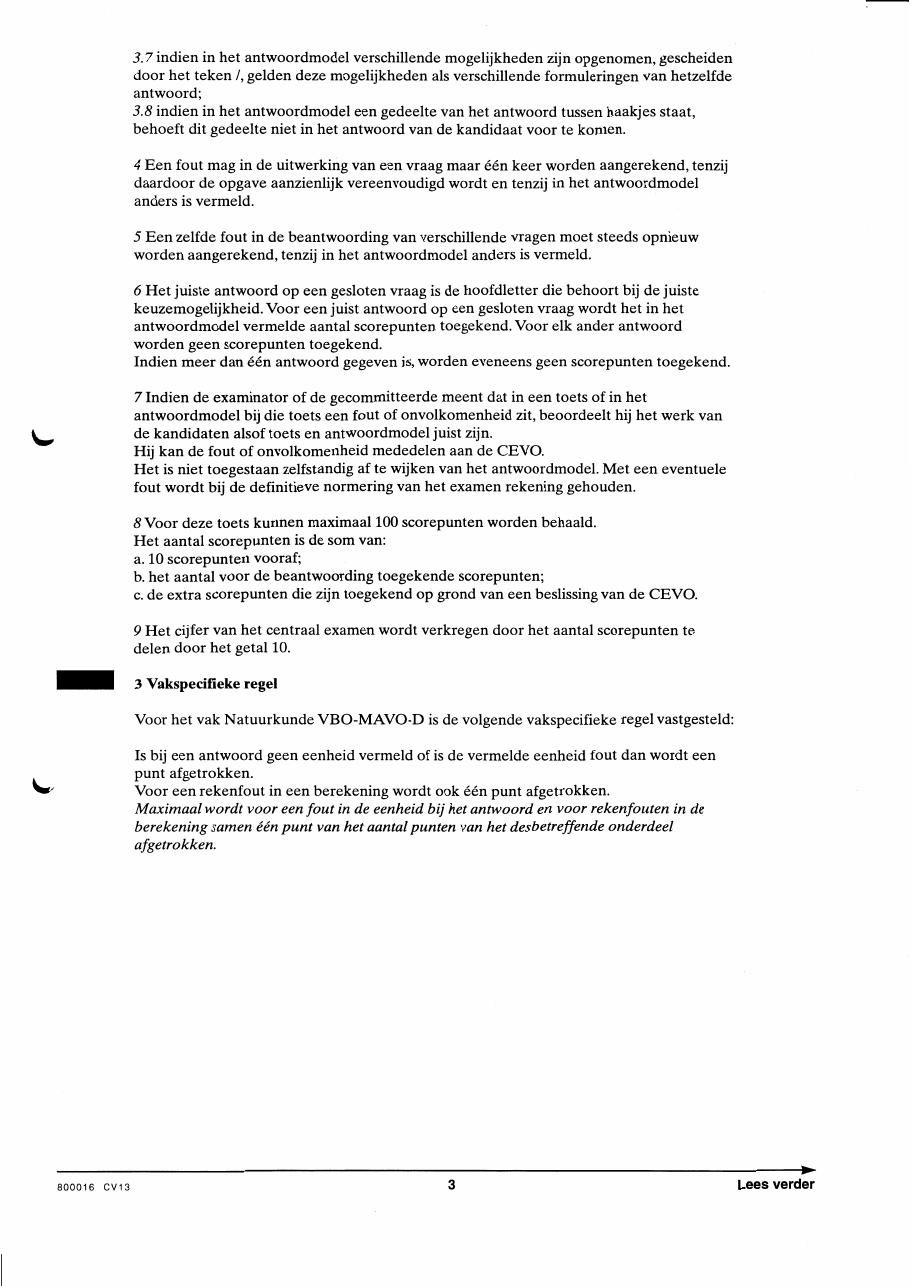 beoordelingsmodel bladzijde 3