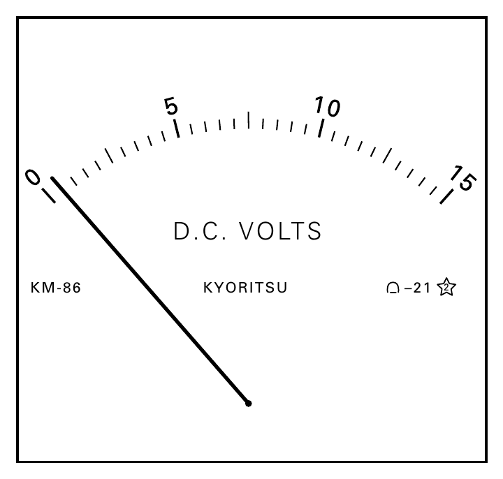 D.C. VOLTS KM-86 KYORITSU –21 2