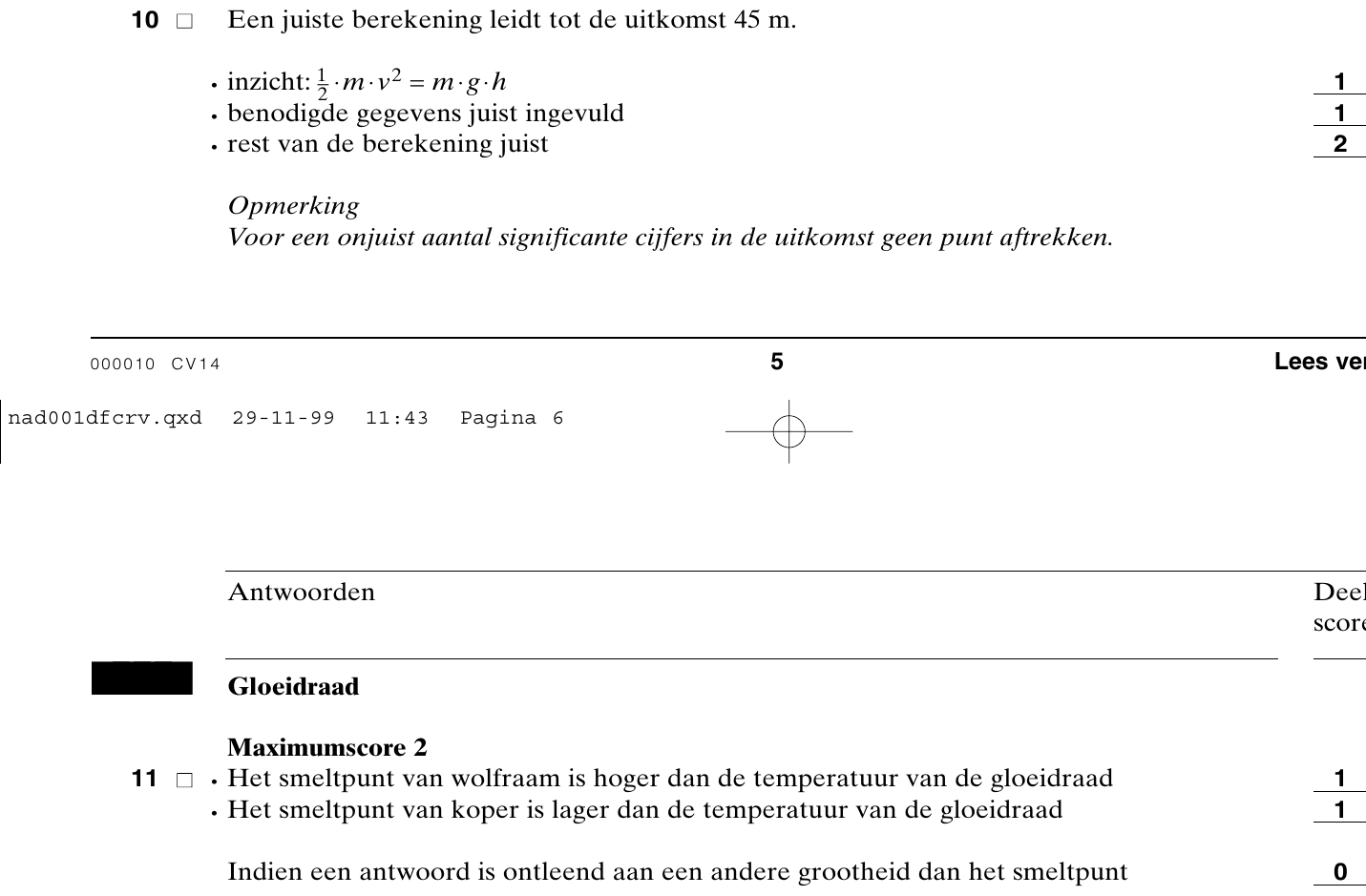 beoordelingsmodel vraag 10