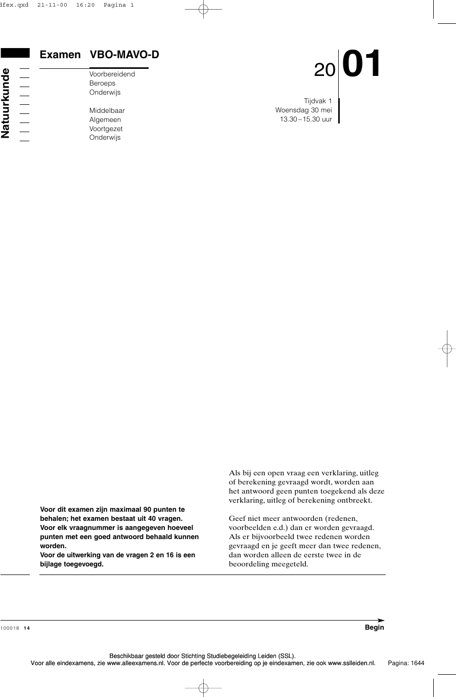beoordelingsmodel bladzijde 1