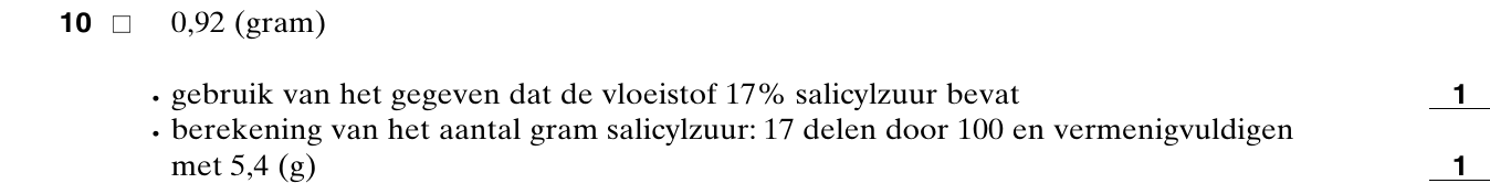 beoordelingsmodel vraag 10