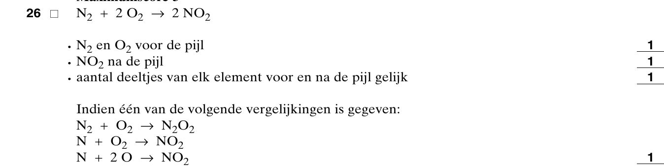 beoordelingsmodel vraag 26