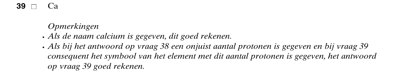 beoordelingsmodel vraag 39