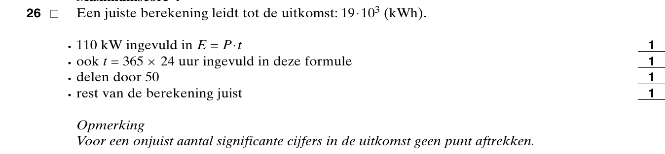 beoordelingsmodel vraag 26