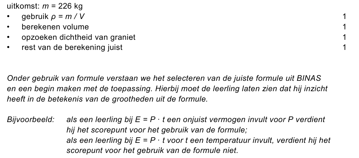 beoordelingsmodel vraag 7