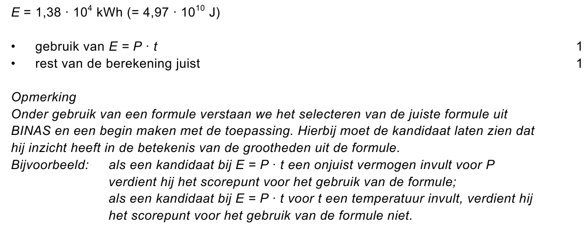 beoordelingsmodel vraag 1