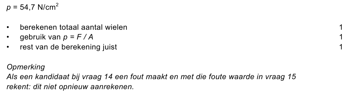 beoordelingsmodel vraag 16