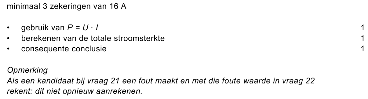 beoordelingsmodel vraag 22