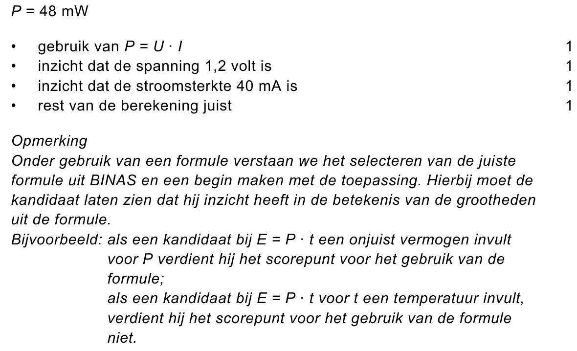 beoordelingsmodel vraag 10