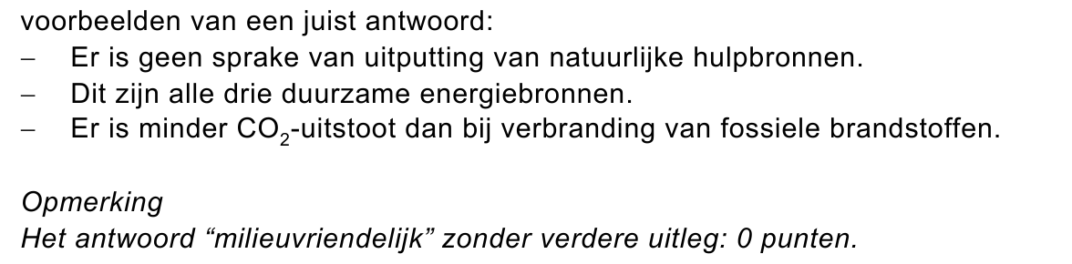 beoordelingsmodel vraag 19