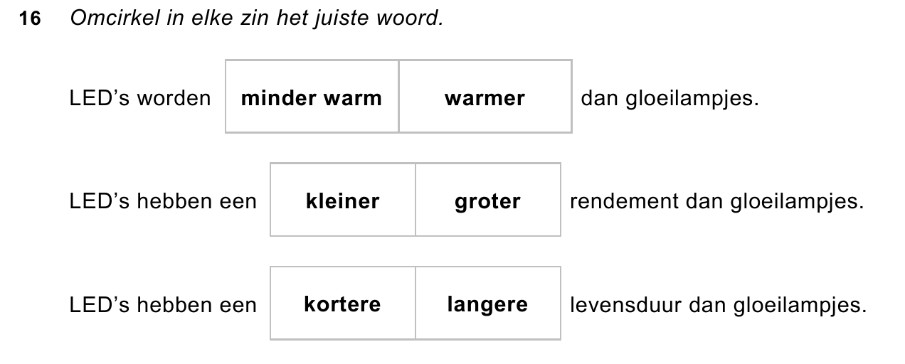 uitwerkbijlage bij vraag 16