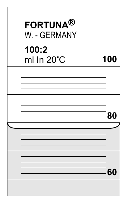FORTUNA W. - GERMANY 100:2 ml In 20 C 100 80 60