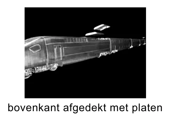bovenkant afgedekt met platen