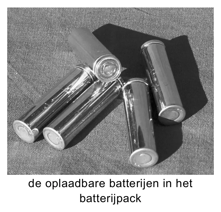 de oplaadbare batterijen in het batterijpack