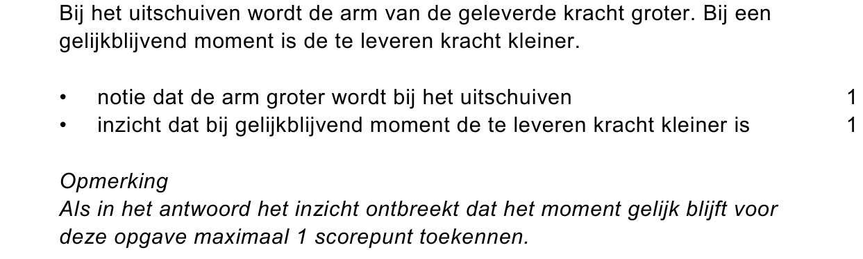 beoordelingsmodel vraag 19