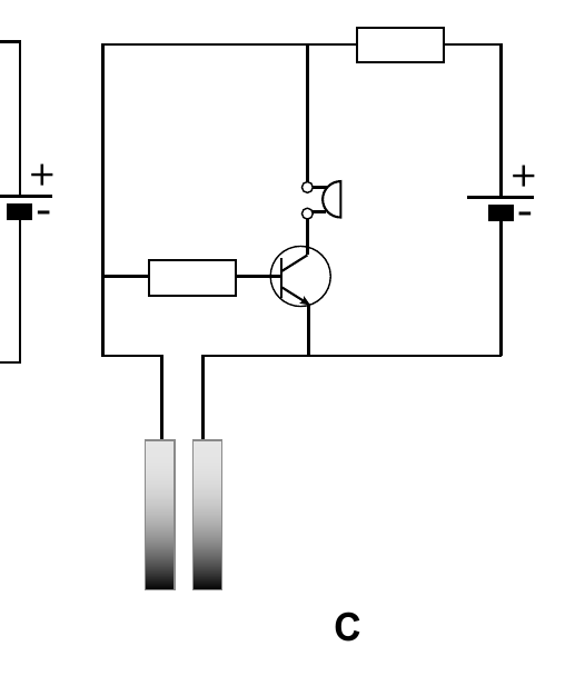 + + - - C