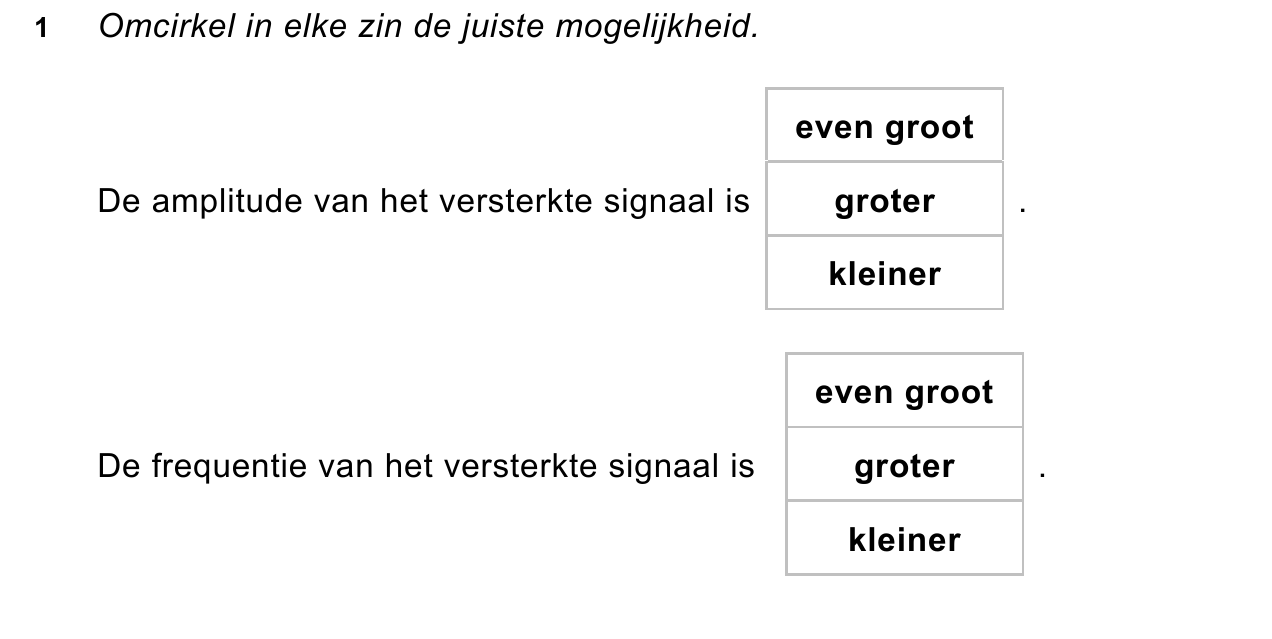 uitwerkbijlage bij vraag 1