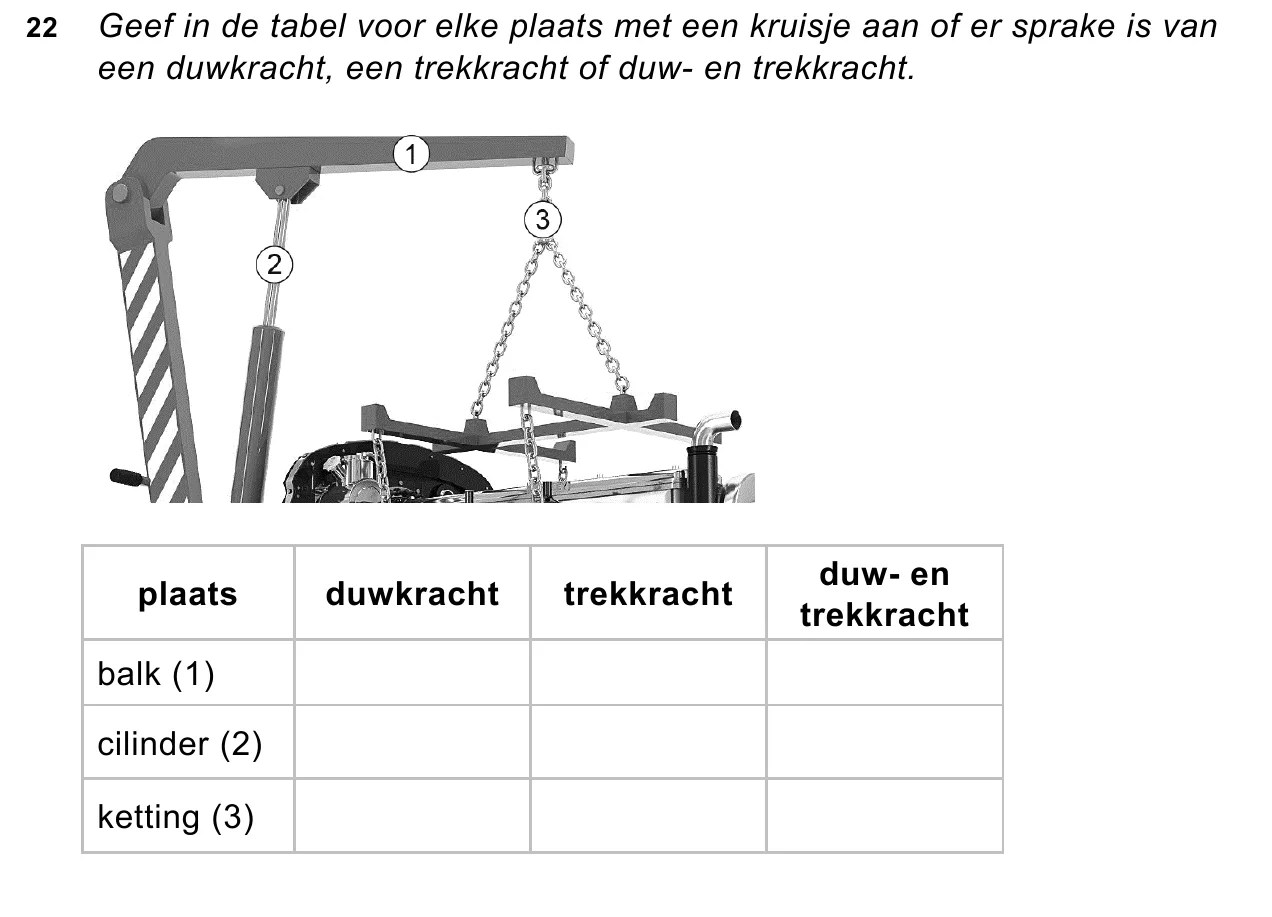 uitwerkbijlage bij vraag 22