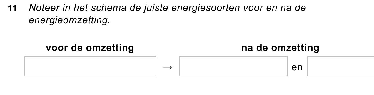 uitwerkbijlage bij vraag 11