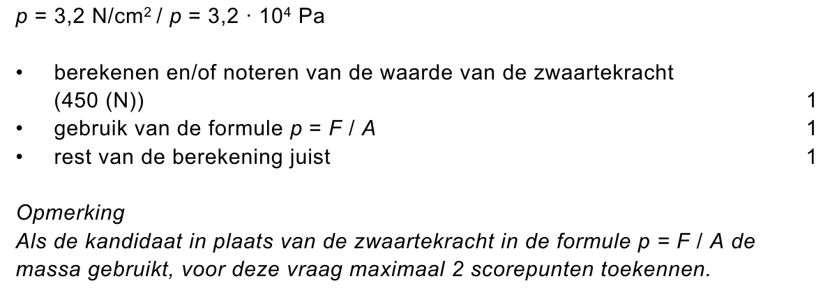 beoordelingsmodel vraag 16