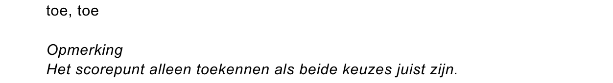beoordelingsmodel vraag 11