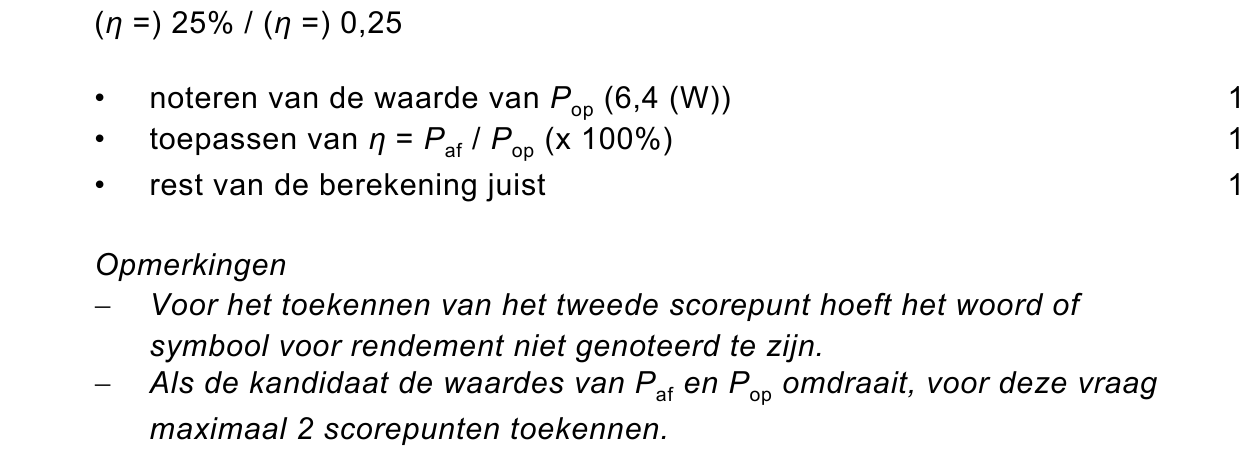 beoordelingsmodel vraag 18