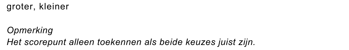 beoordelingsmodel vraag 1