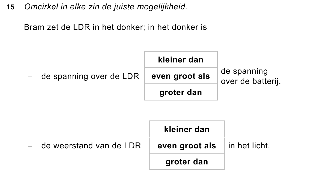 uitwerkbijlage bij vraag 15