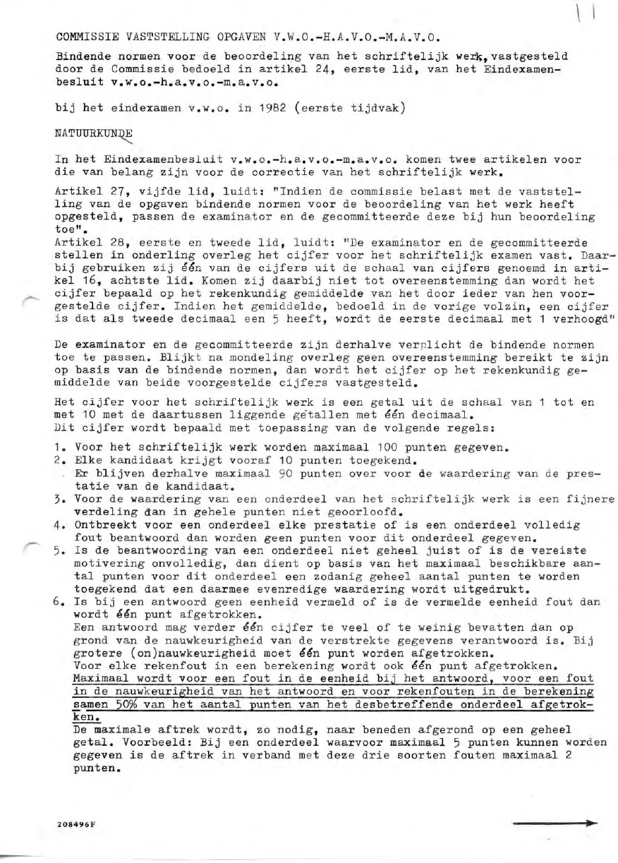 beoordelingsmodel bladzijde 1