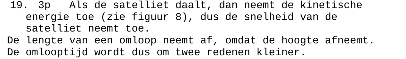 beoordelingsmodel vraag 19