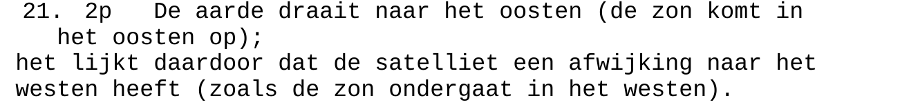 beoordelingsmodel vraag 21