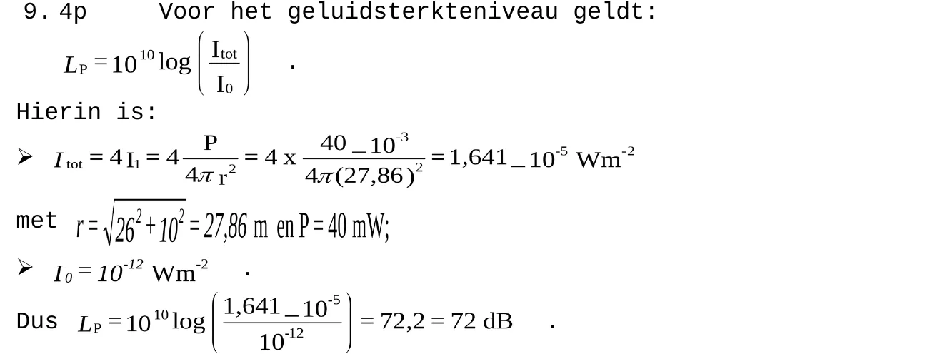 beoordelingsmodel vraag 9