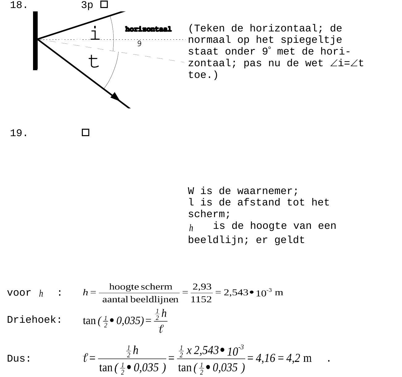 beoordelingsmodel vraag 18