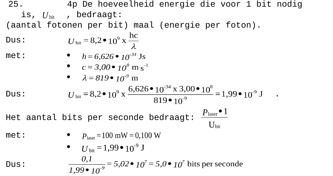 beoordelingsmodel vraag 25