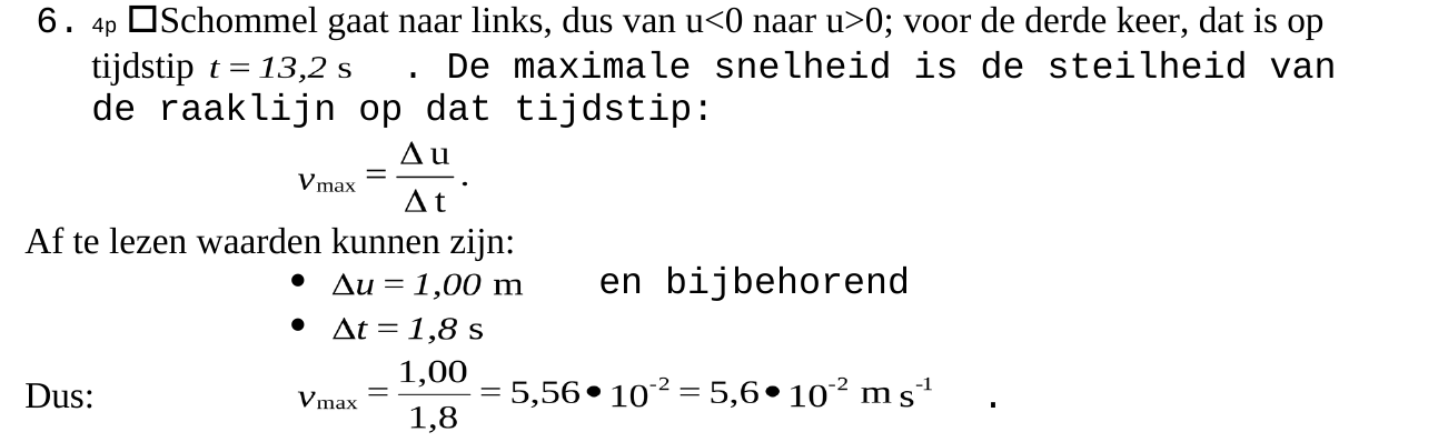 beoordelingsmodel vraag 6