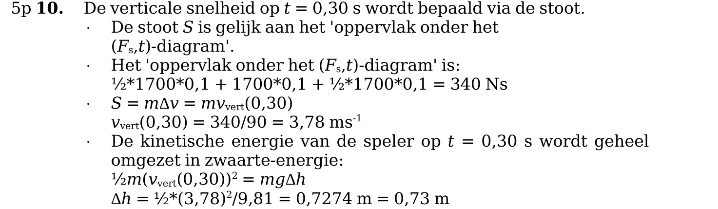 beoordelingsmodel vraag 10