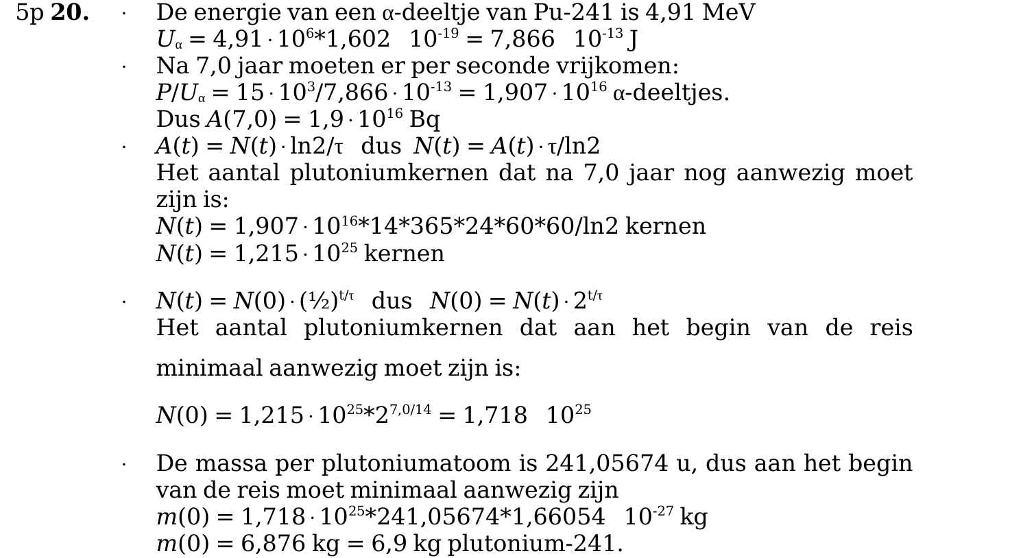 beoordelingsmodel vraag 20